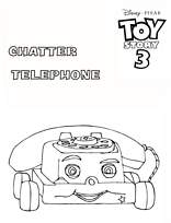 coloriage toy story 3 chatter le telephone